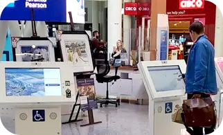 Digital signage at Toronto Pearson Airport