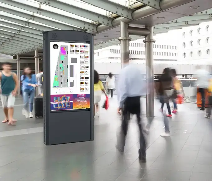 kiosque d'orientation interactif