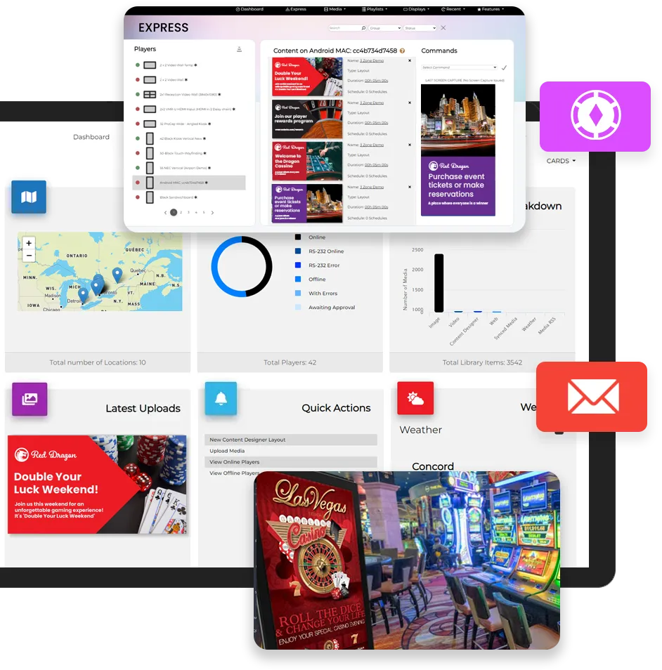 Fonctionnalités du logiciel de jeu de casino