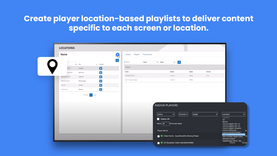Player Location-Based Playlists header